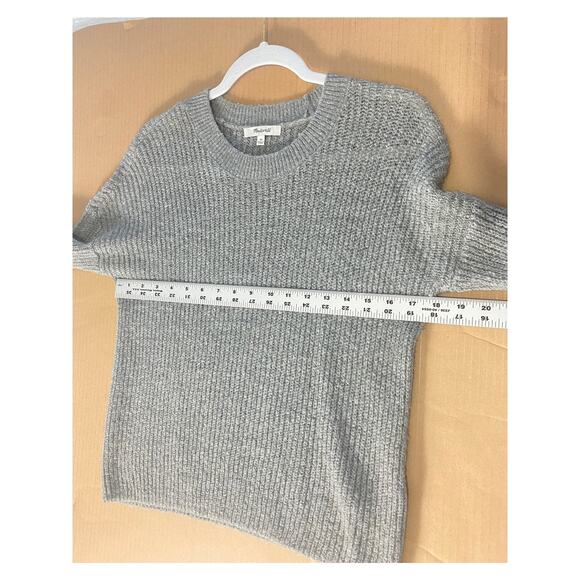 MADEWELL SWEATER XS GRAY ALPACA WOOL KNIT - Picture 10 of 11